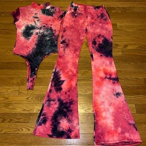 Pink Marble Two Piece Set